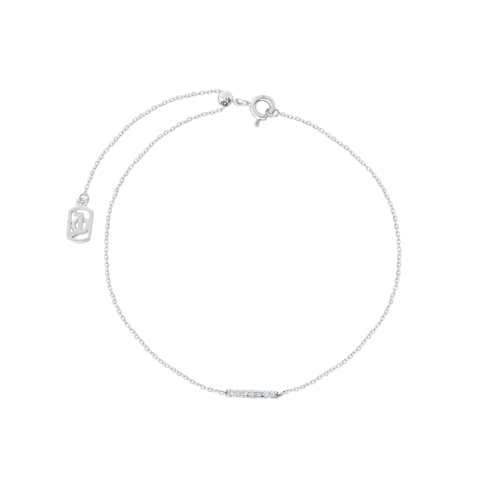 JO Mini Diamond Bar With Adjustable Bracelet