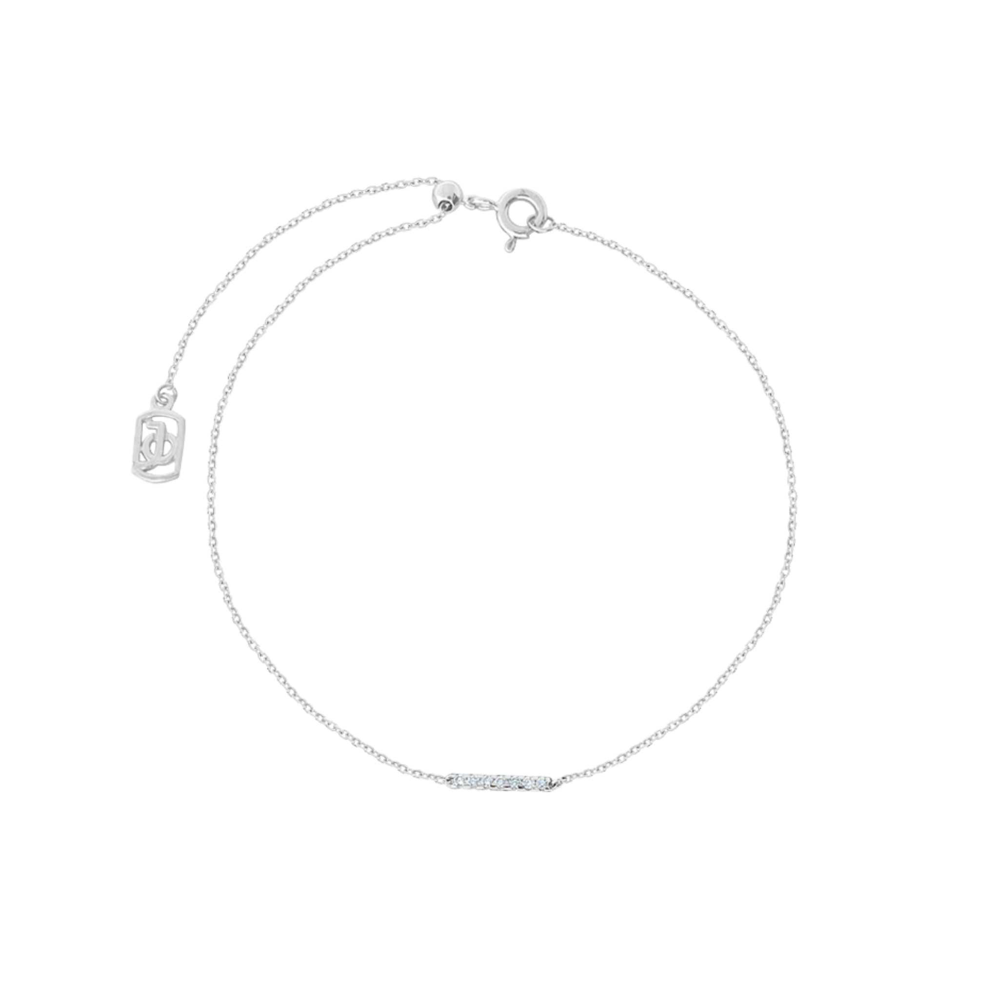 JO Mini Diamond Bar With Adjustable Bracelet