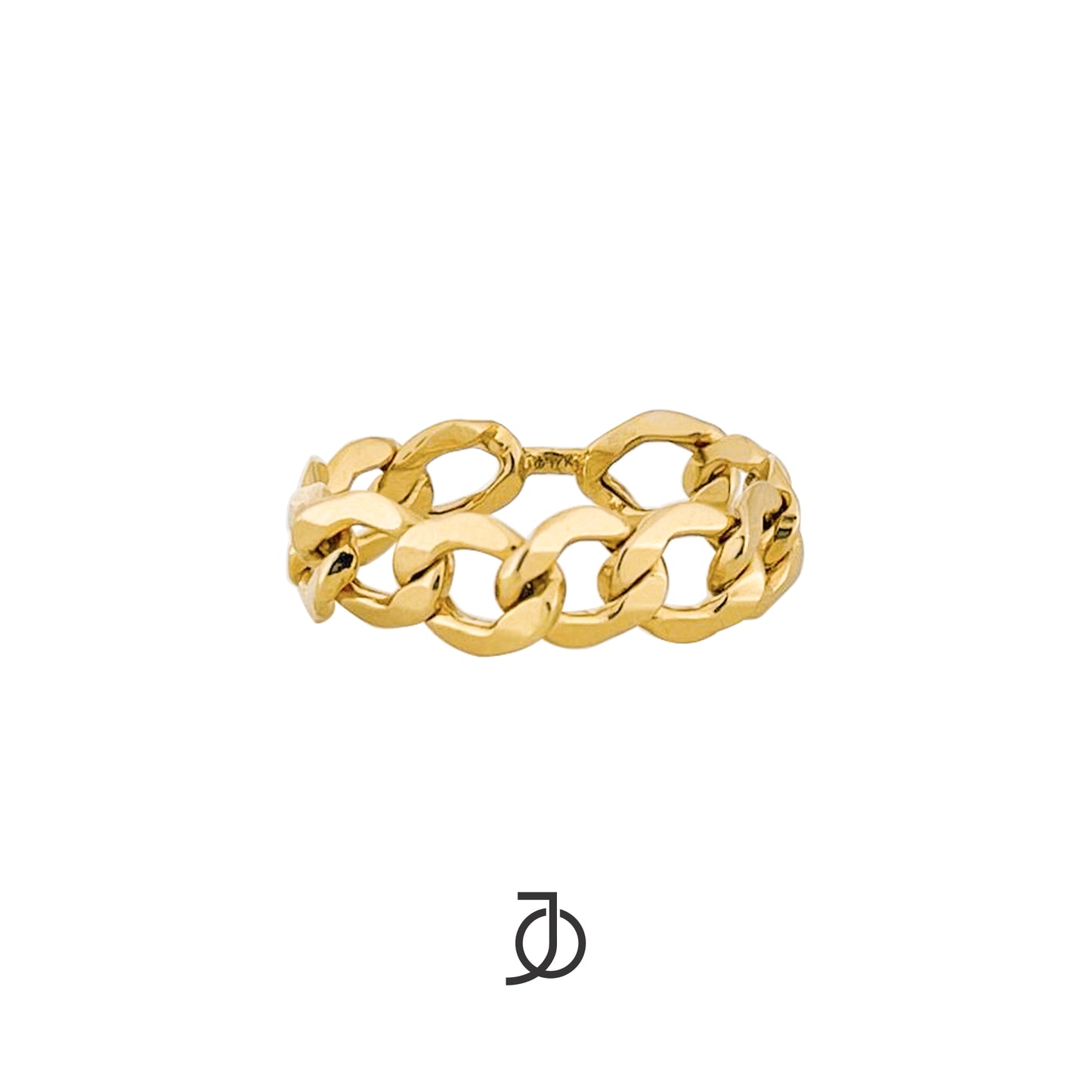 JO Cincin Emas - Chain Chain Ring 17K