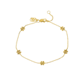 JO Flower Diamond Cut Beads Bracelet