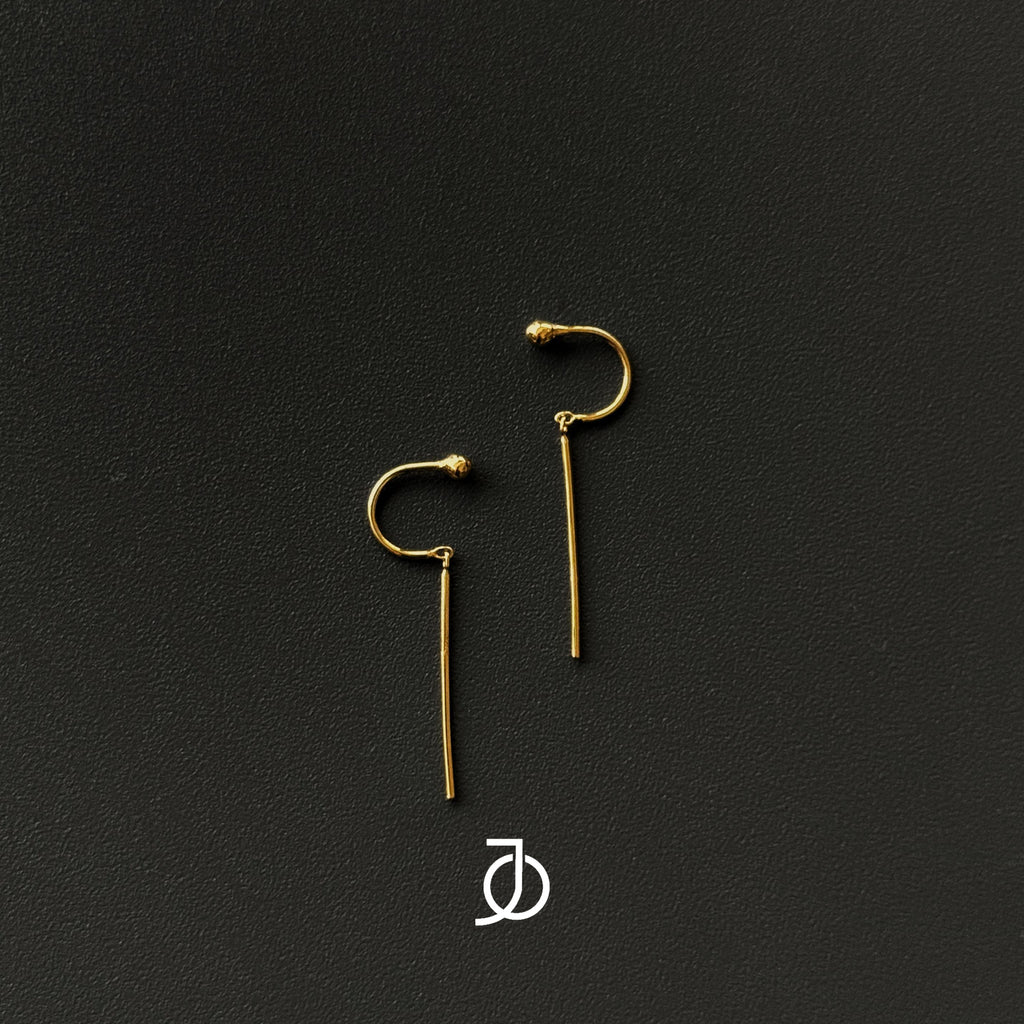 JO Mini Ball Dangling Bar Earring