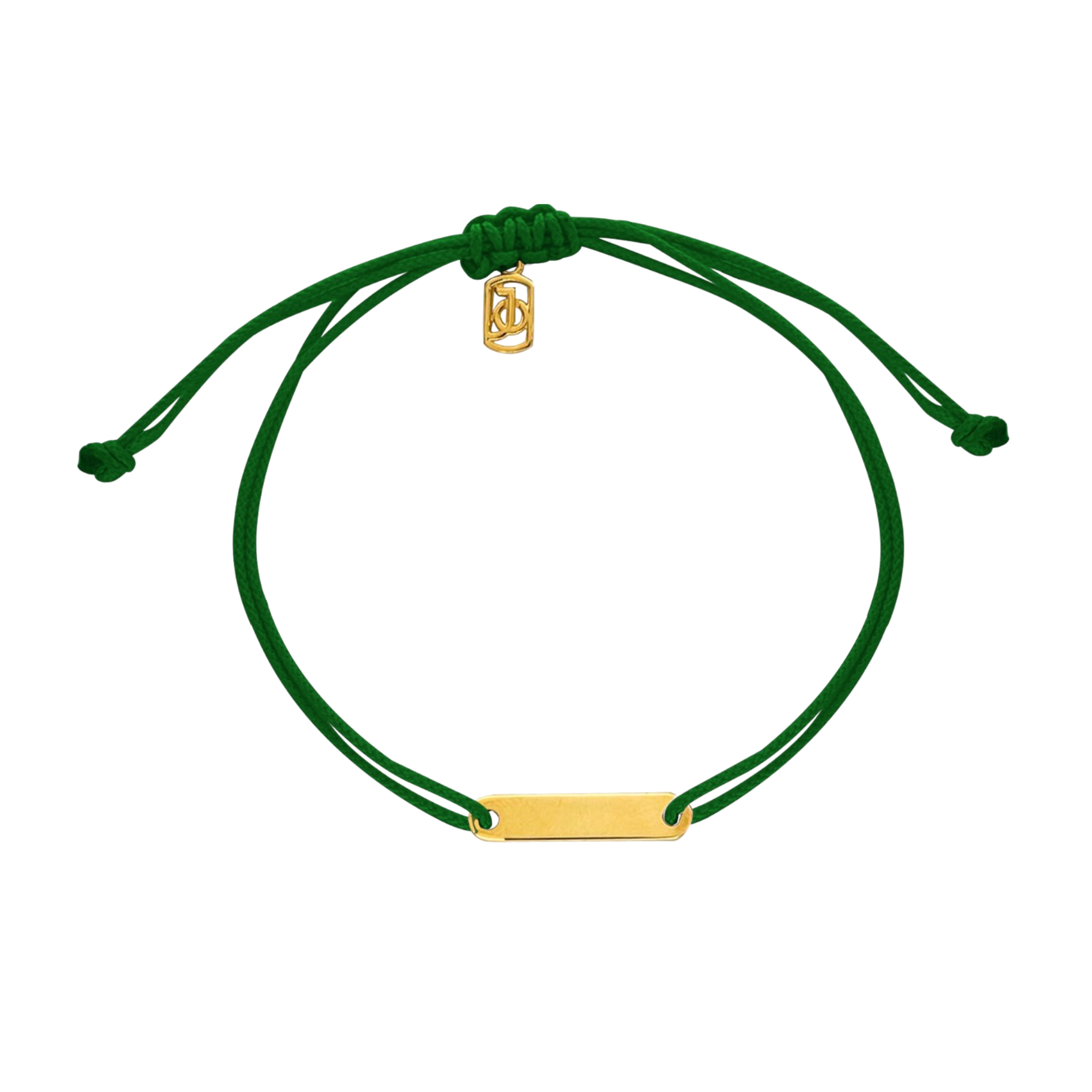 JO ID Bar on Cord Bracelet