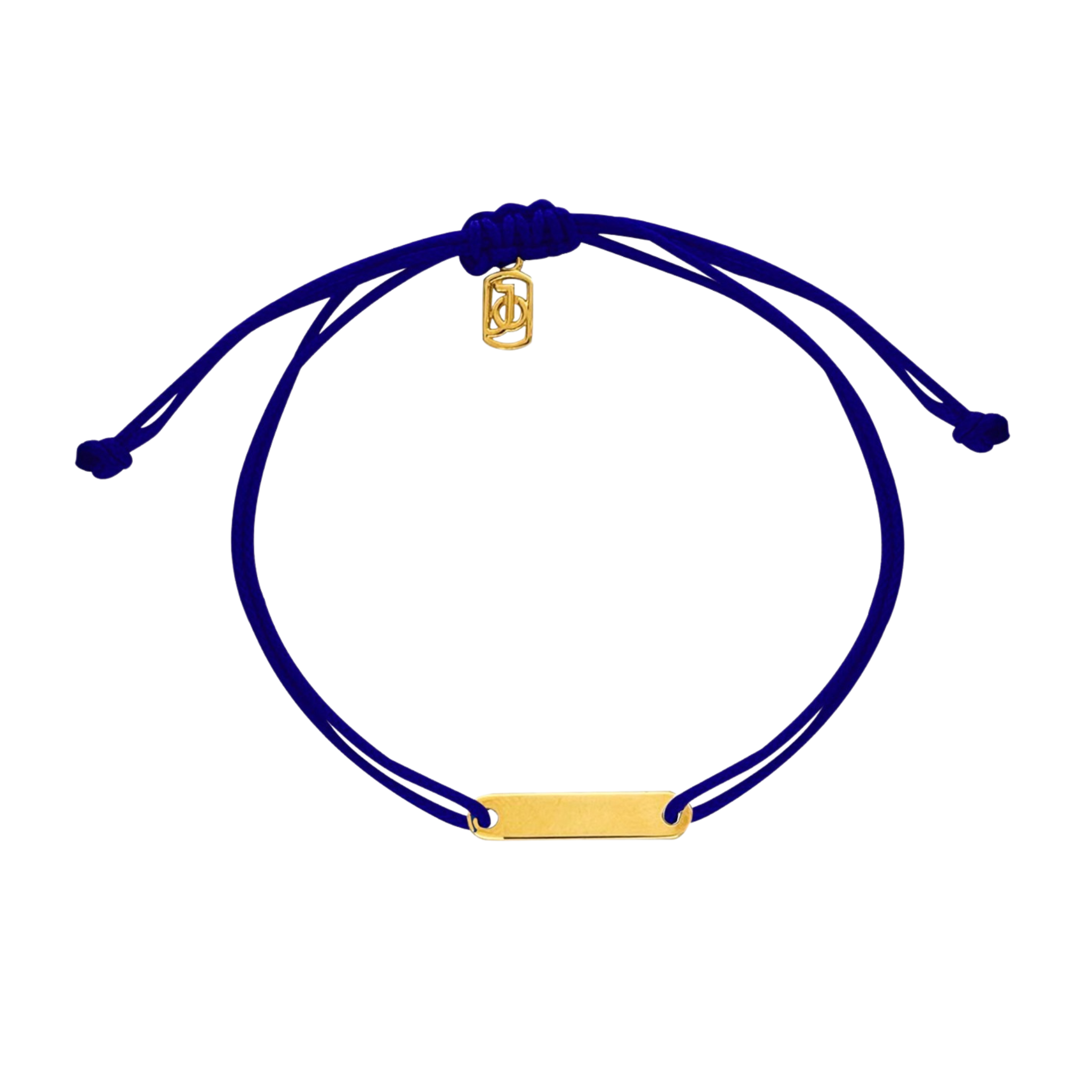 JO ID Bar on Cord Bracelet