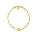 JO Medium Alphabet With Small Paper Clip Bracelet