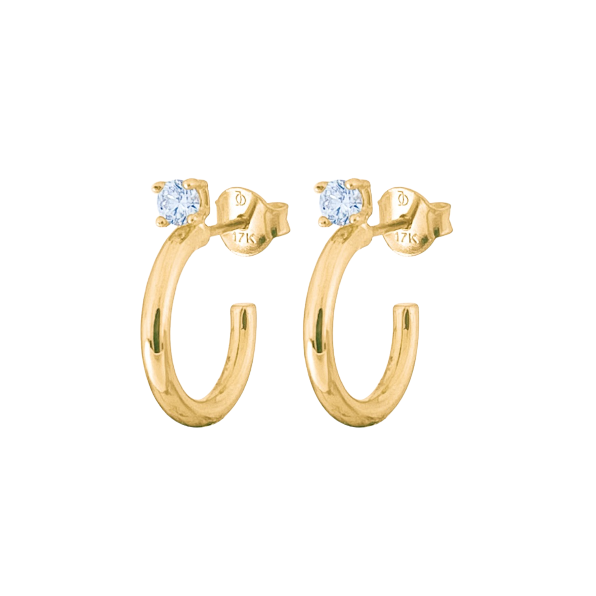JO Floating Diamond Hoops