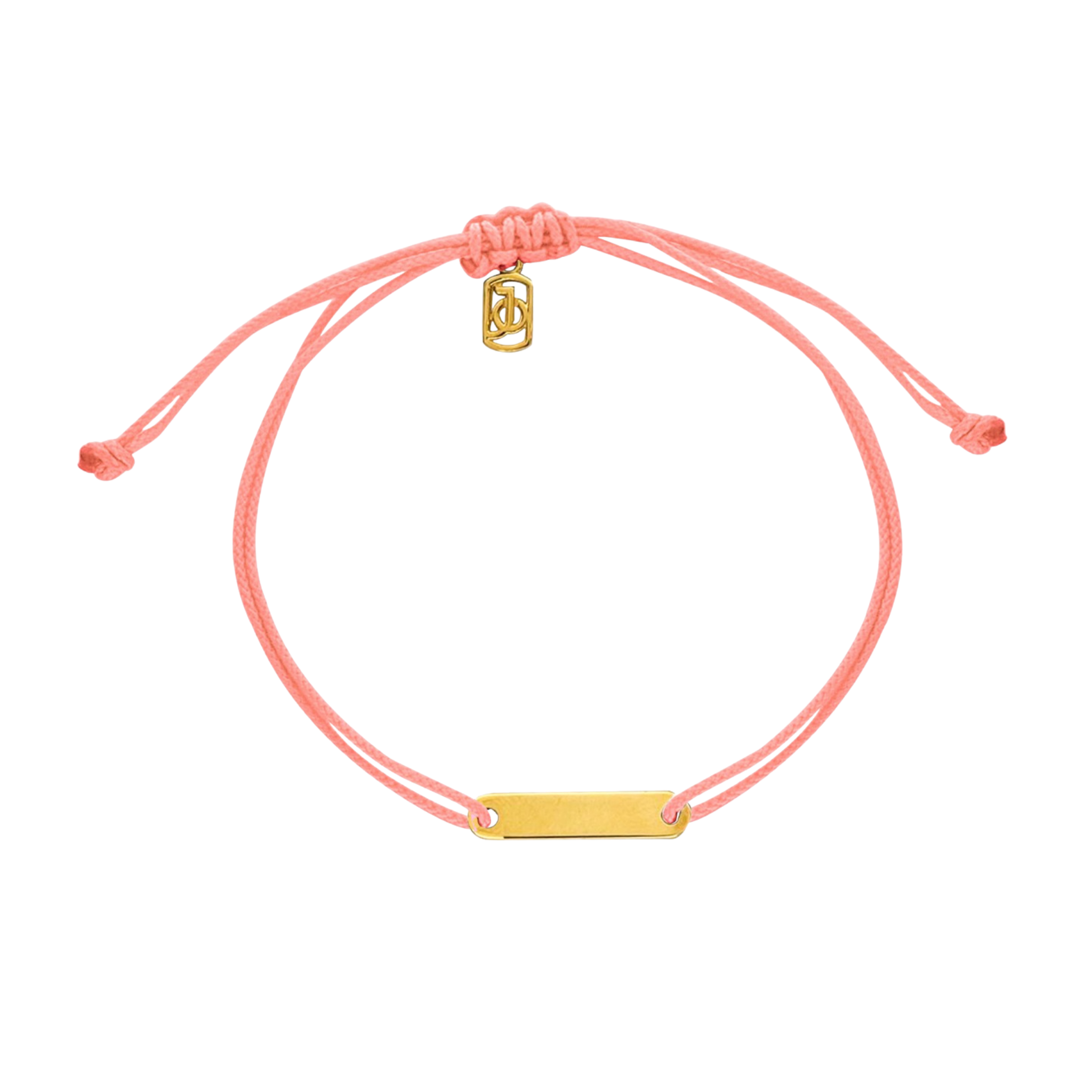 JO ID Bar on Cord Bracelet