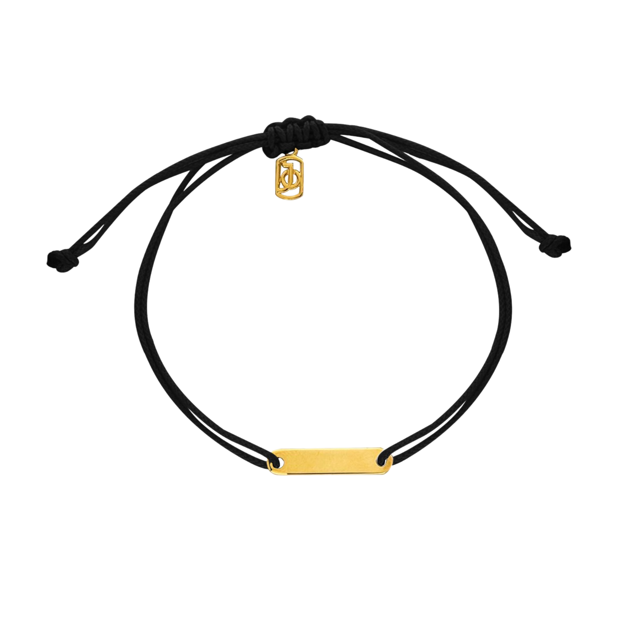 JO ID Bar on Cord Bracelet