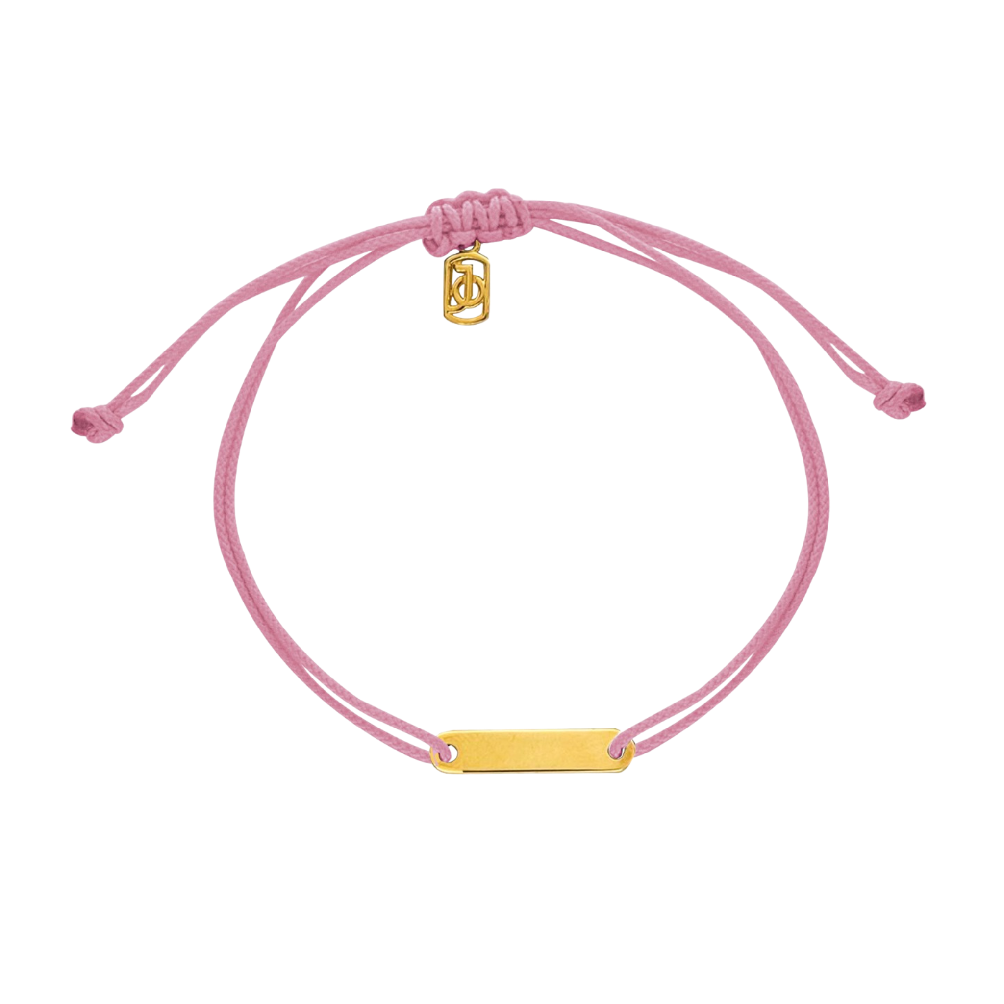 JO ID Bar on Cord Bracelet