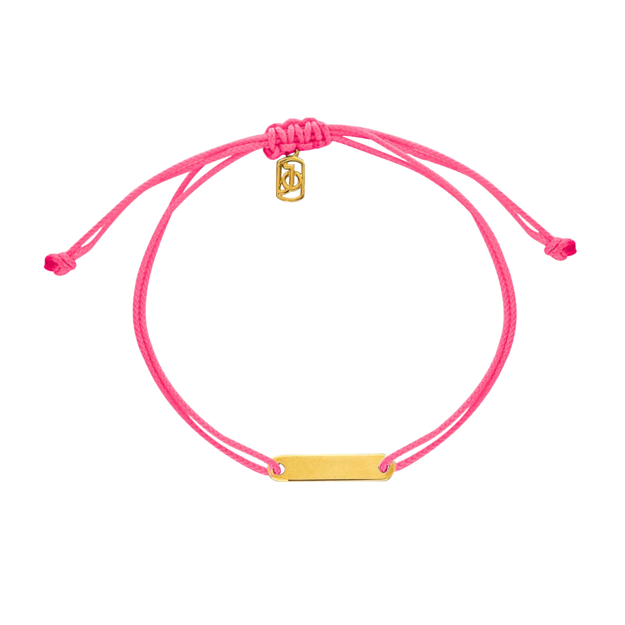JO ID Bar on Cord Bracelet