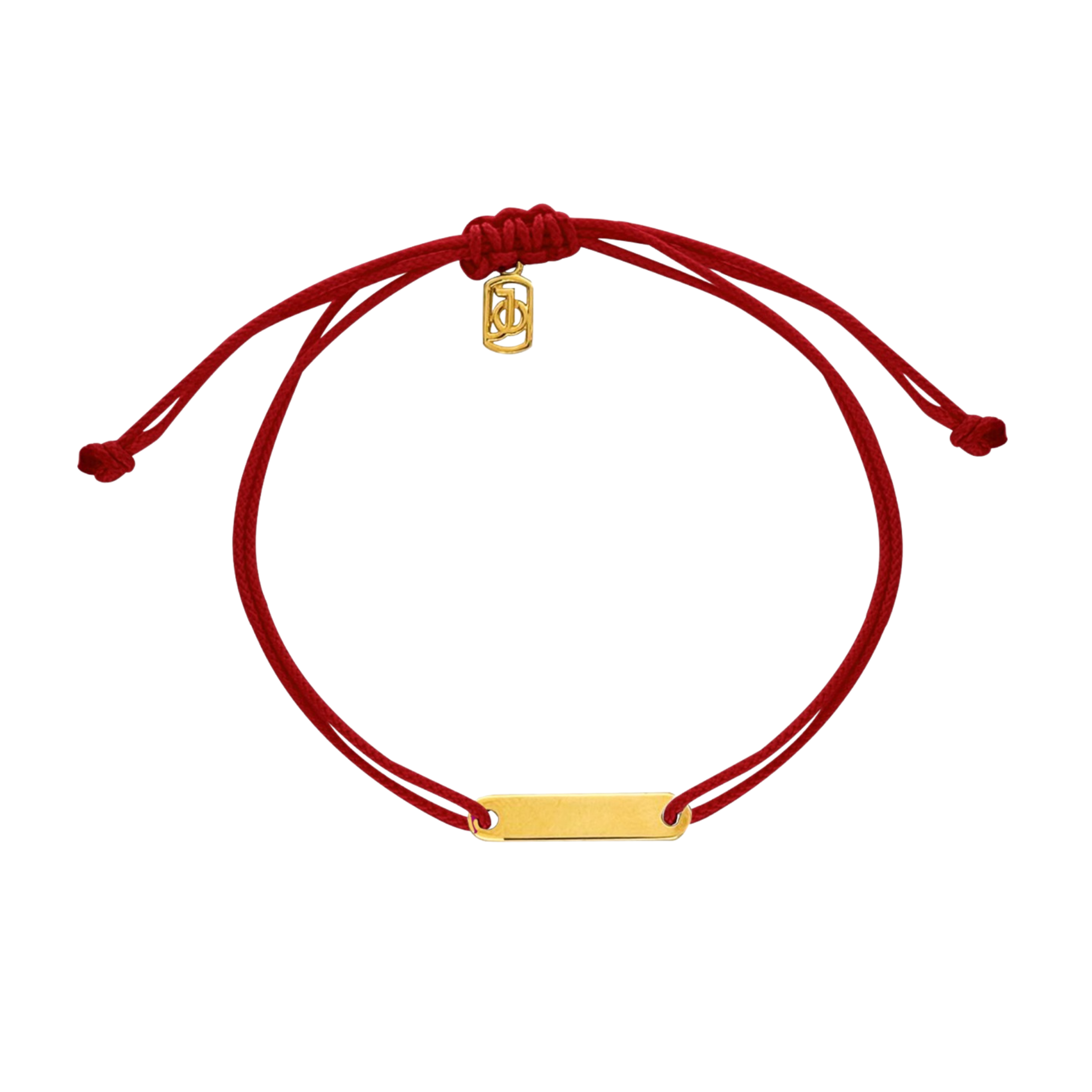 JO ID Bar on Cord Bracelet