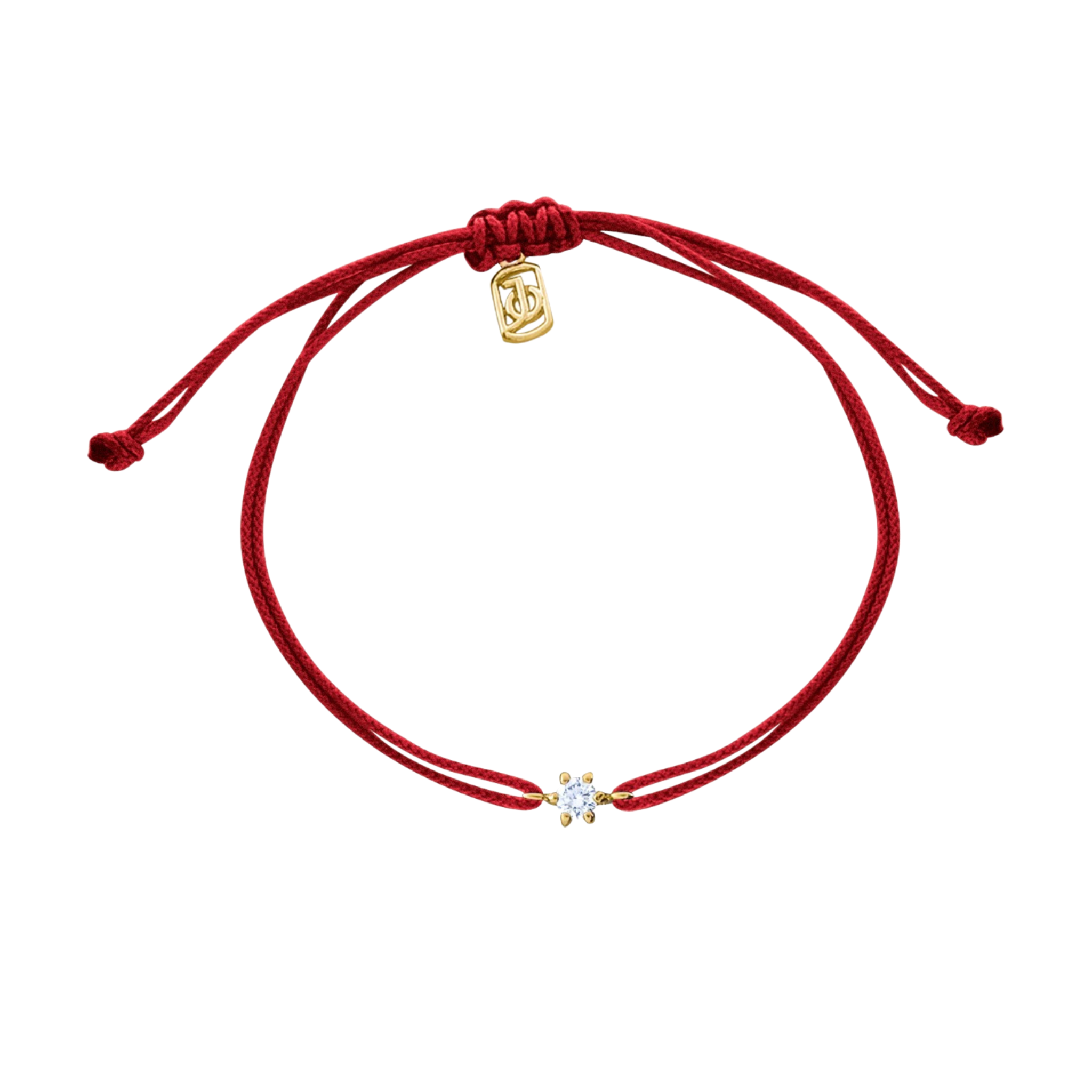 JO Mini Diamond Solitaire On Cord Bracelet