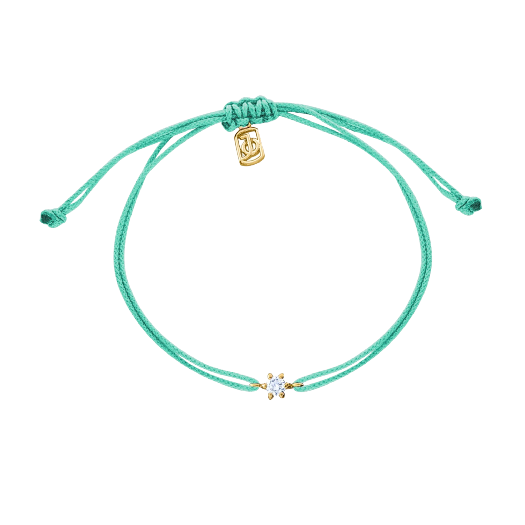 JO Mini Diamond Solitaire On Cord Bracelet