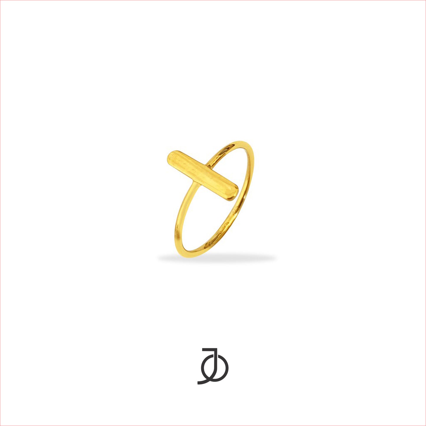 Jo Gold Bar Ring