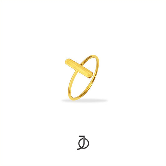 Jo Gold Bar Ring