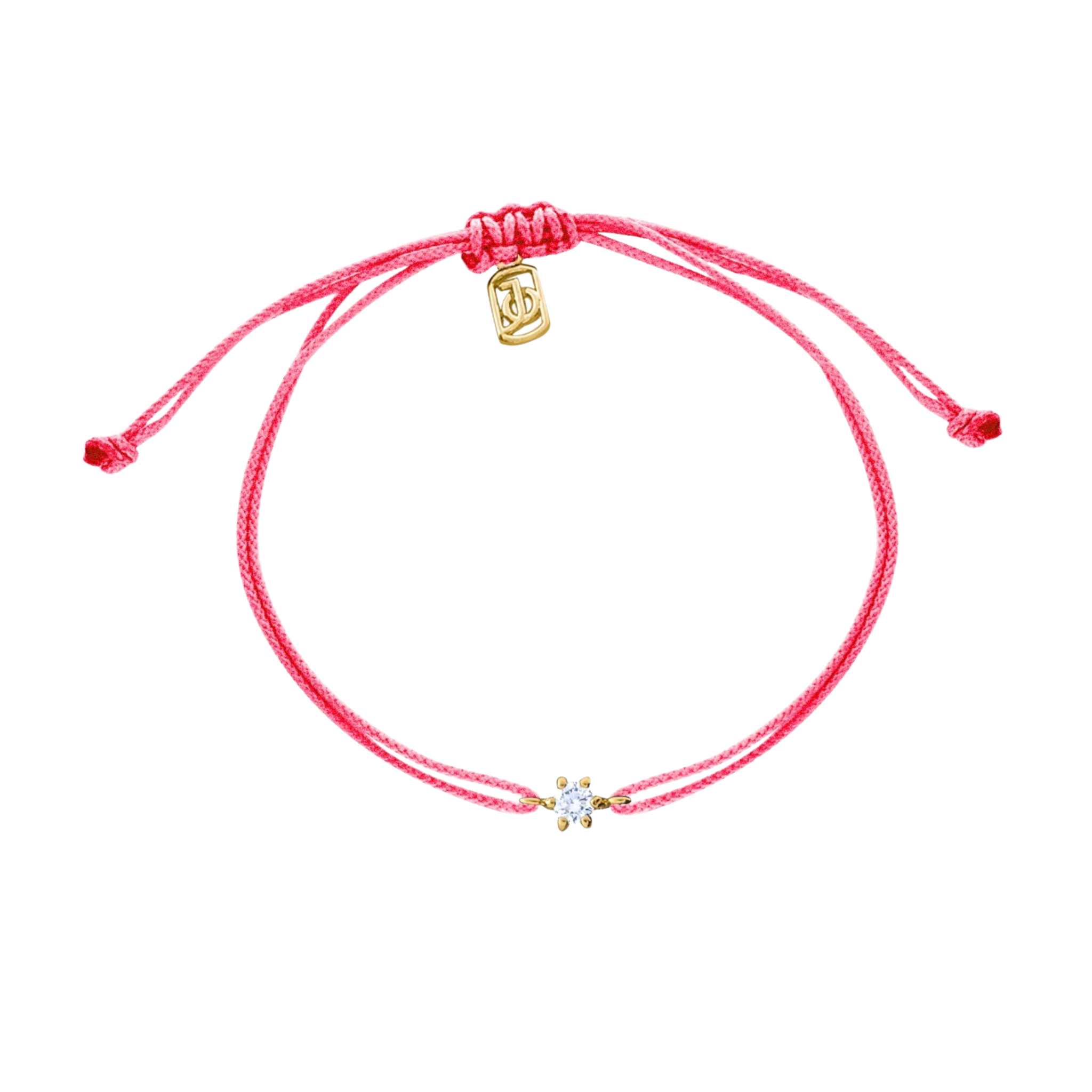 JO Mini Diamond Solitaire On Cord Bracelet
