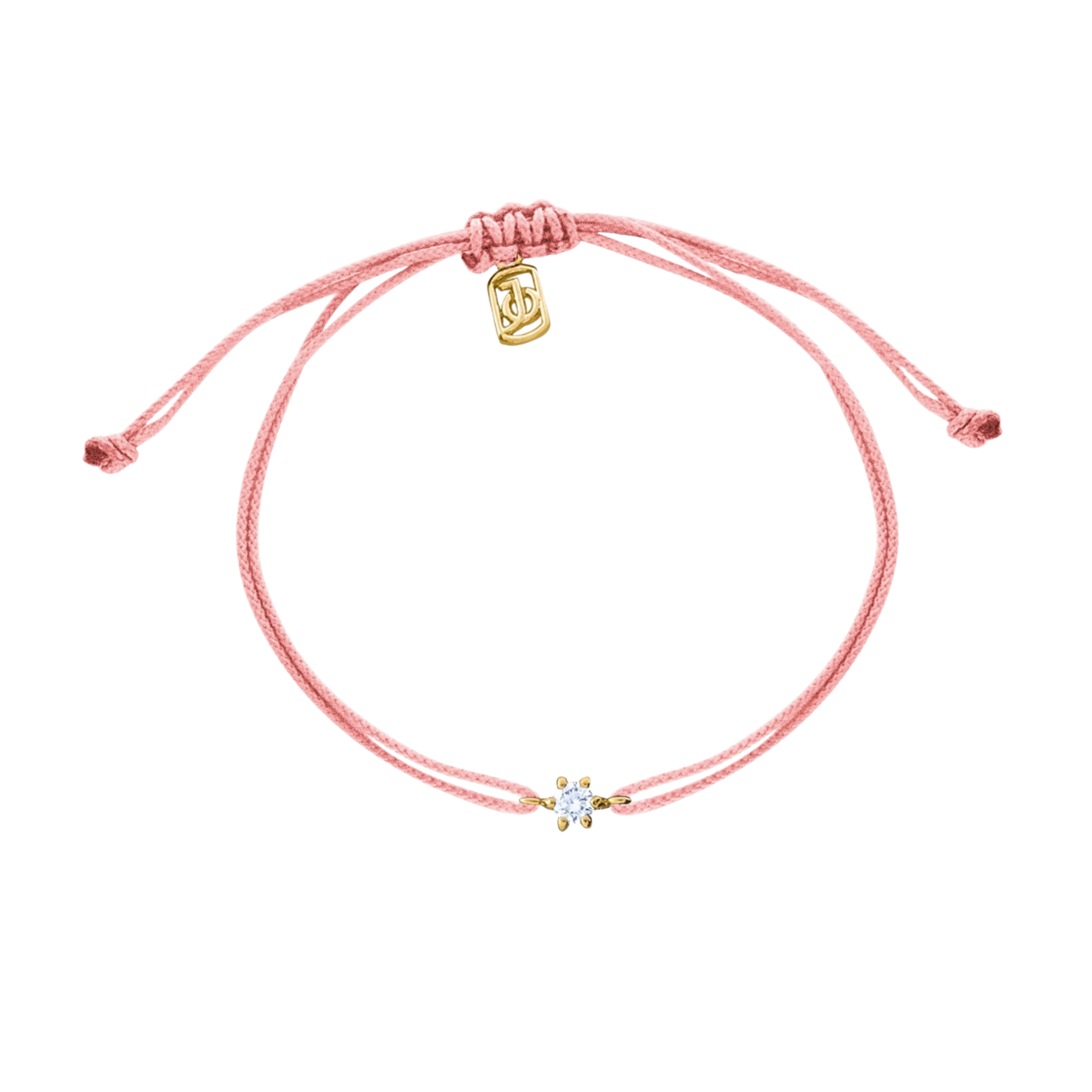 JO Mini Diamond Solitaire On Cord Bracelet