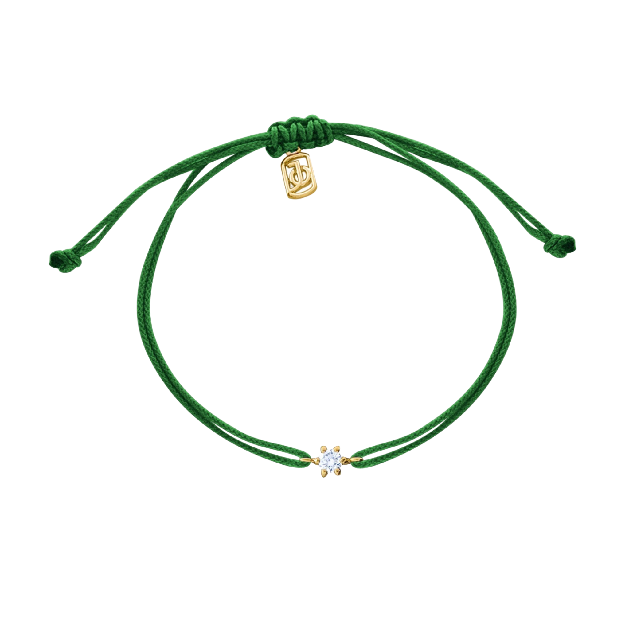 JO Mini Diamond Solitaire On Cord Bracelet