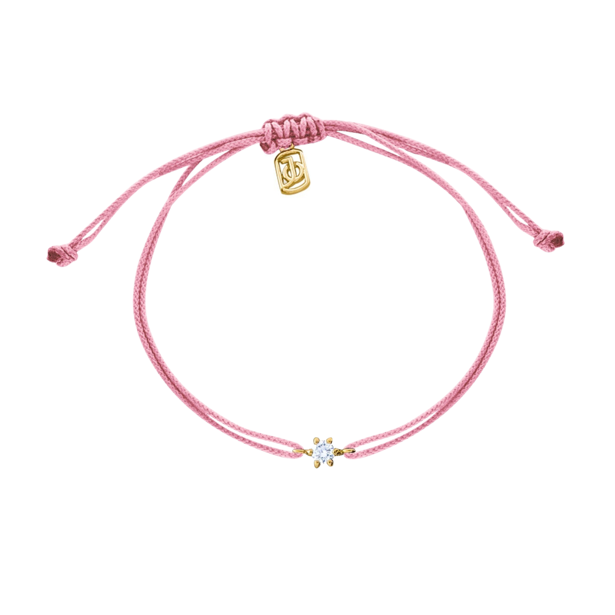 JO Mini Diamond Solitaire On Cord Bracelet