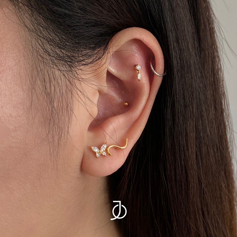 JO Marquise Butterfly Studs
