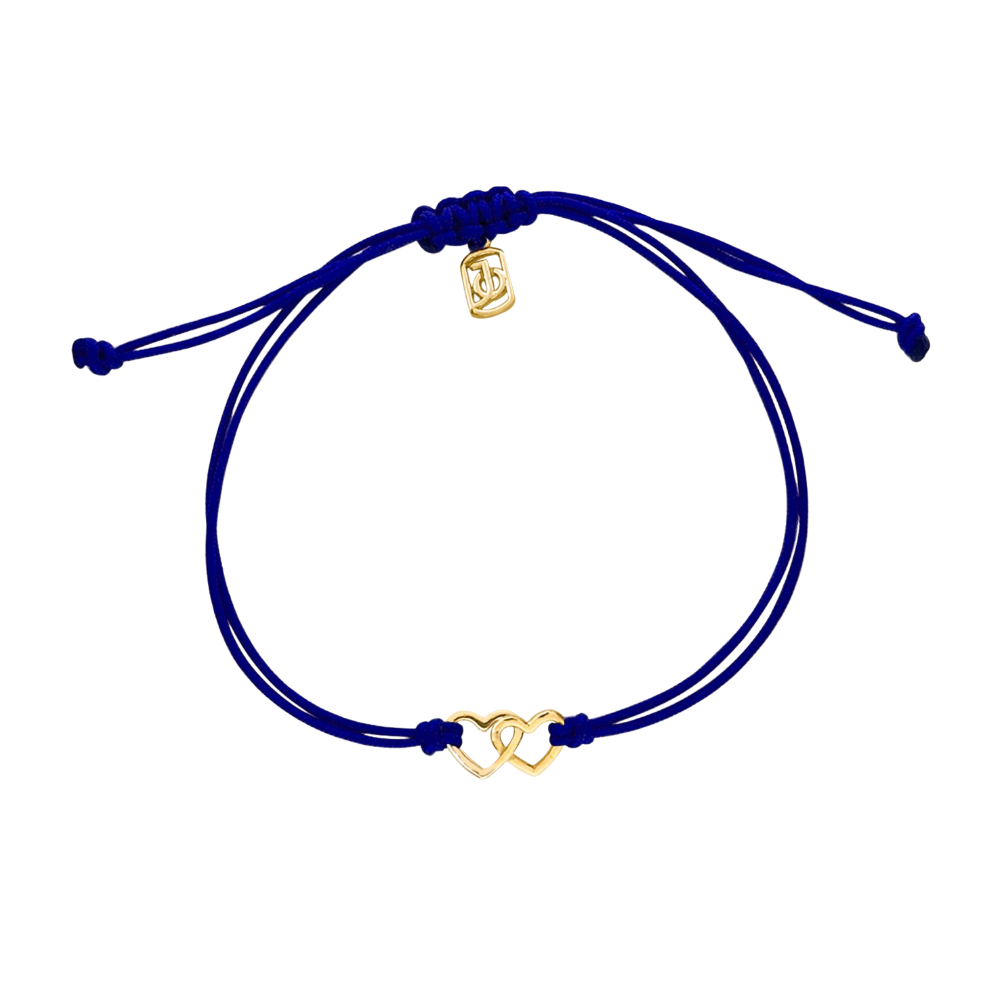 JO Interlocking Heart On Cord Bracelet