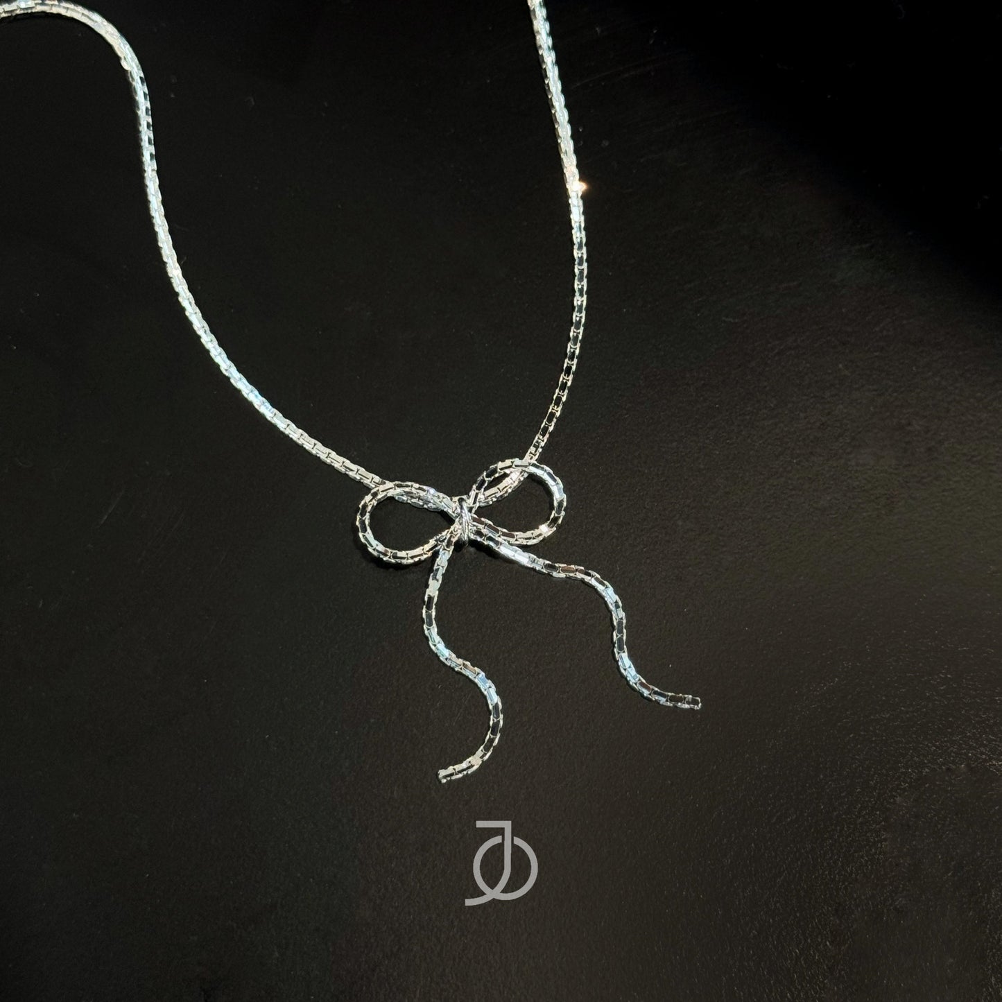 JO Ribbon Chain Necklace 17k