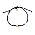 JO Interlocking Circles on Cord Bracelet