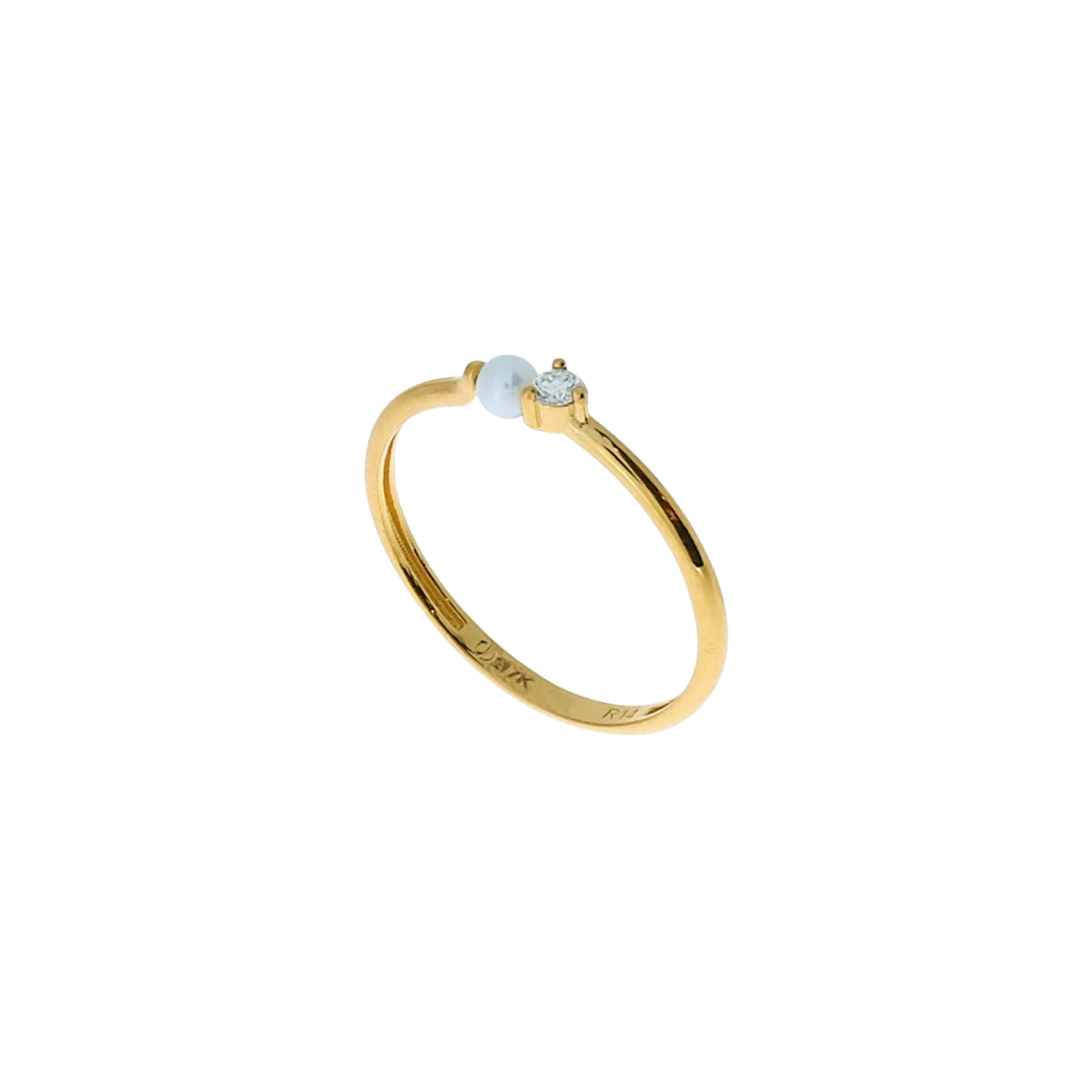 JO Mini Diamond With Pearl Ring