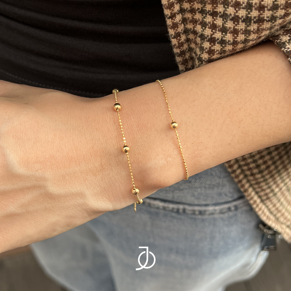 JO Gelang Emas - Ball By The Yard Mini Beaded Bracelet