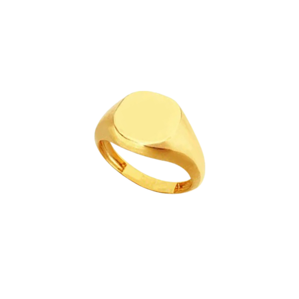 JO Gold Signet Ring