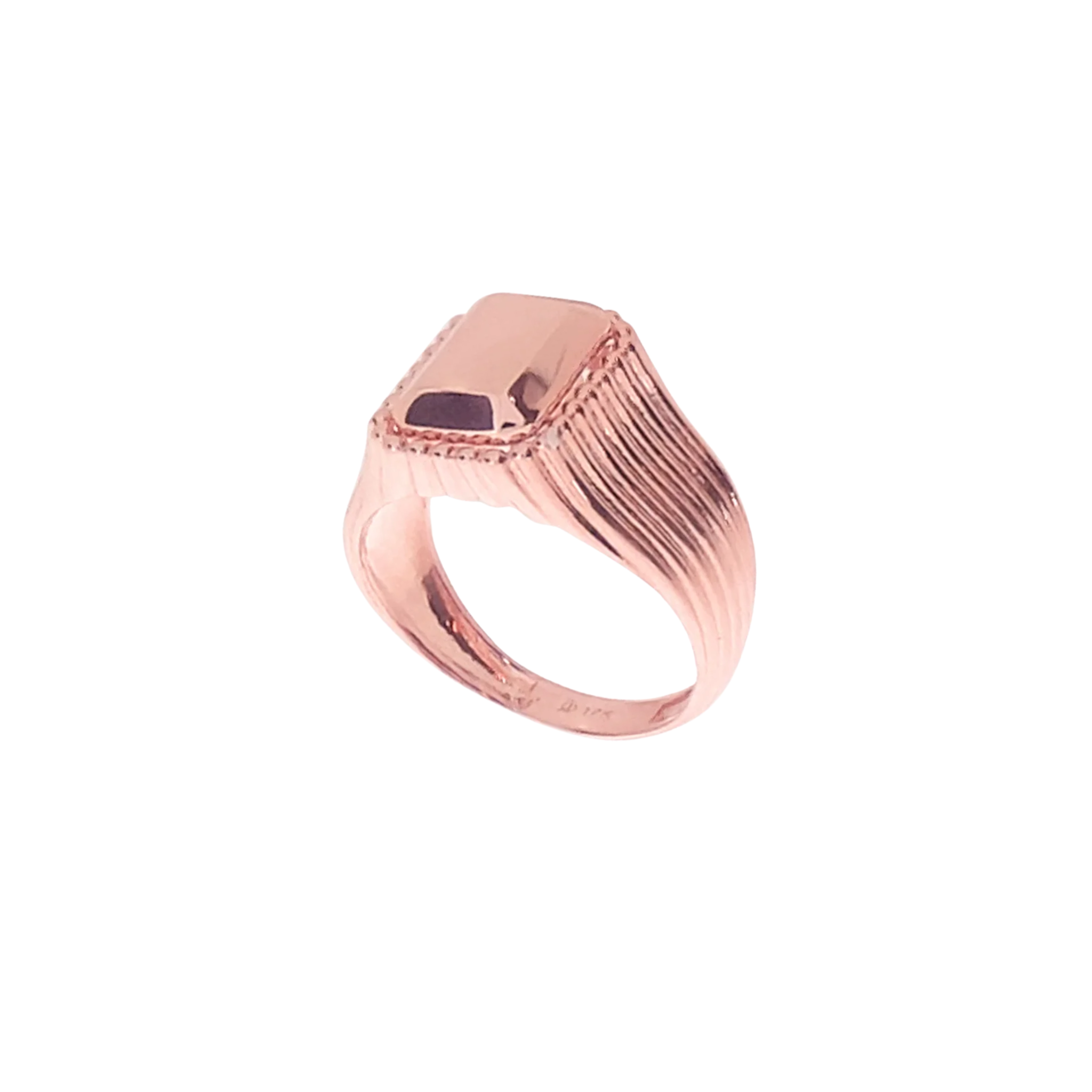 JO Fluted Signet Ring