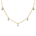 JO 5 Diamonds With Chain Necklace