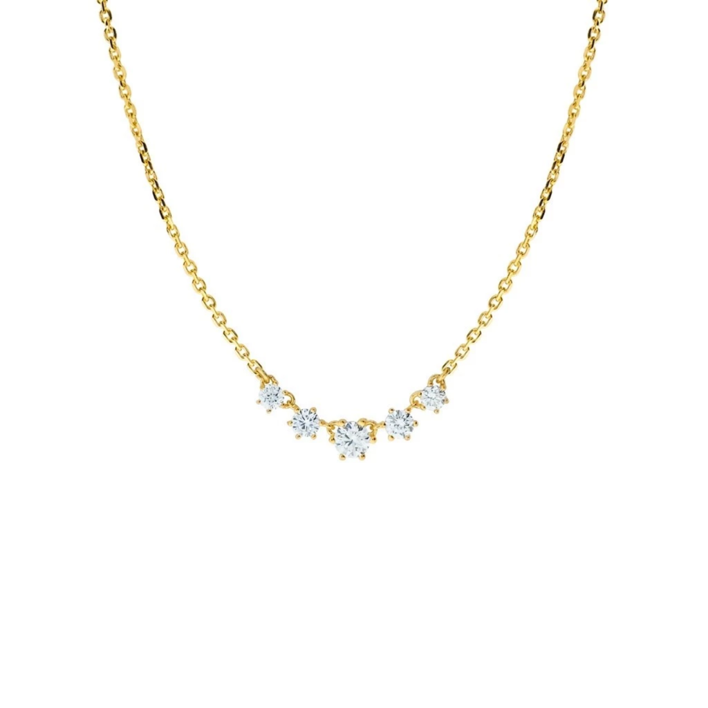 JO 5 Gradating Diamonds Chain Necklace