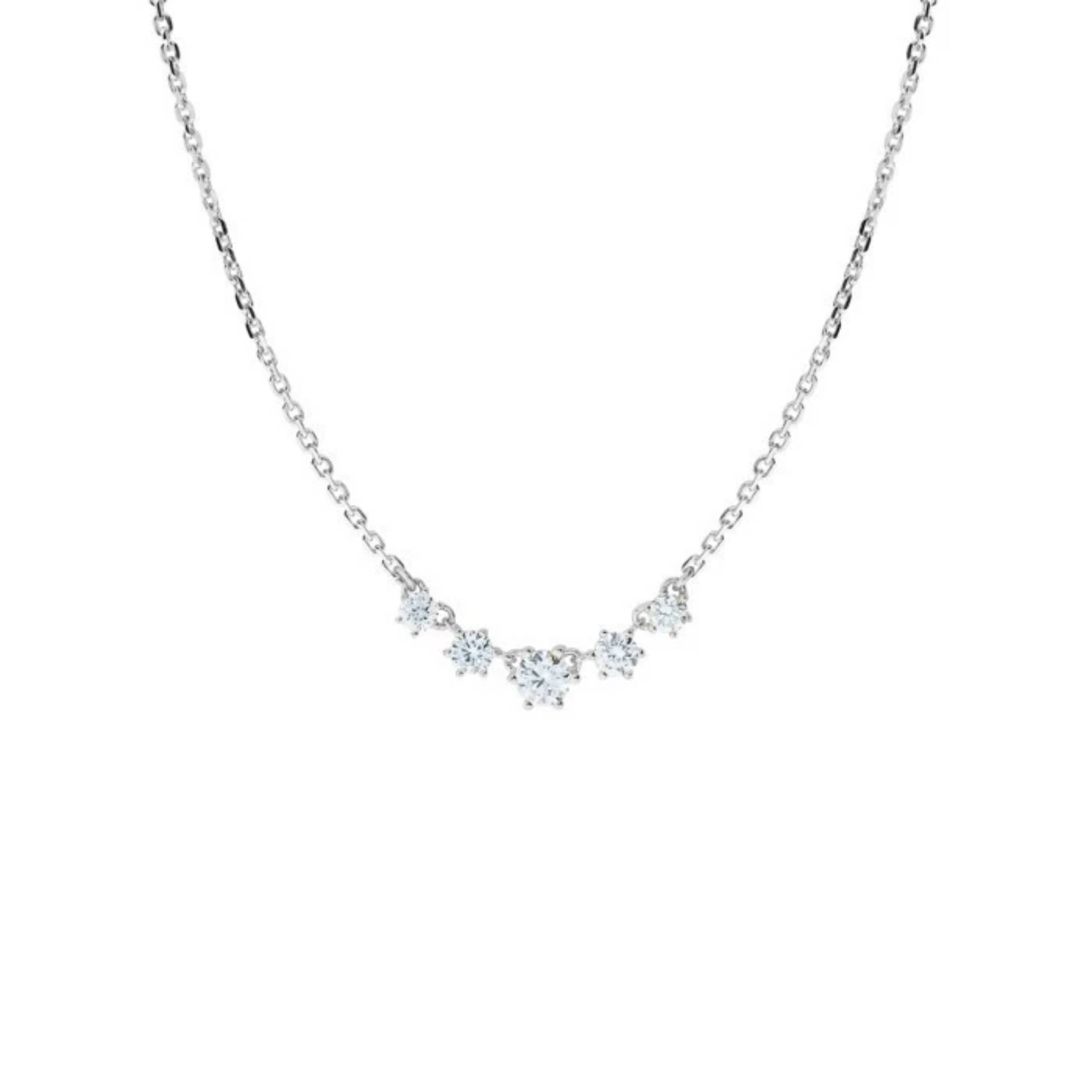 JO 5 Gradating Diamonds Chain Necklace