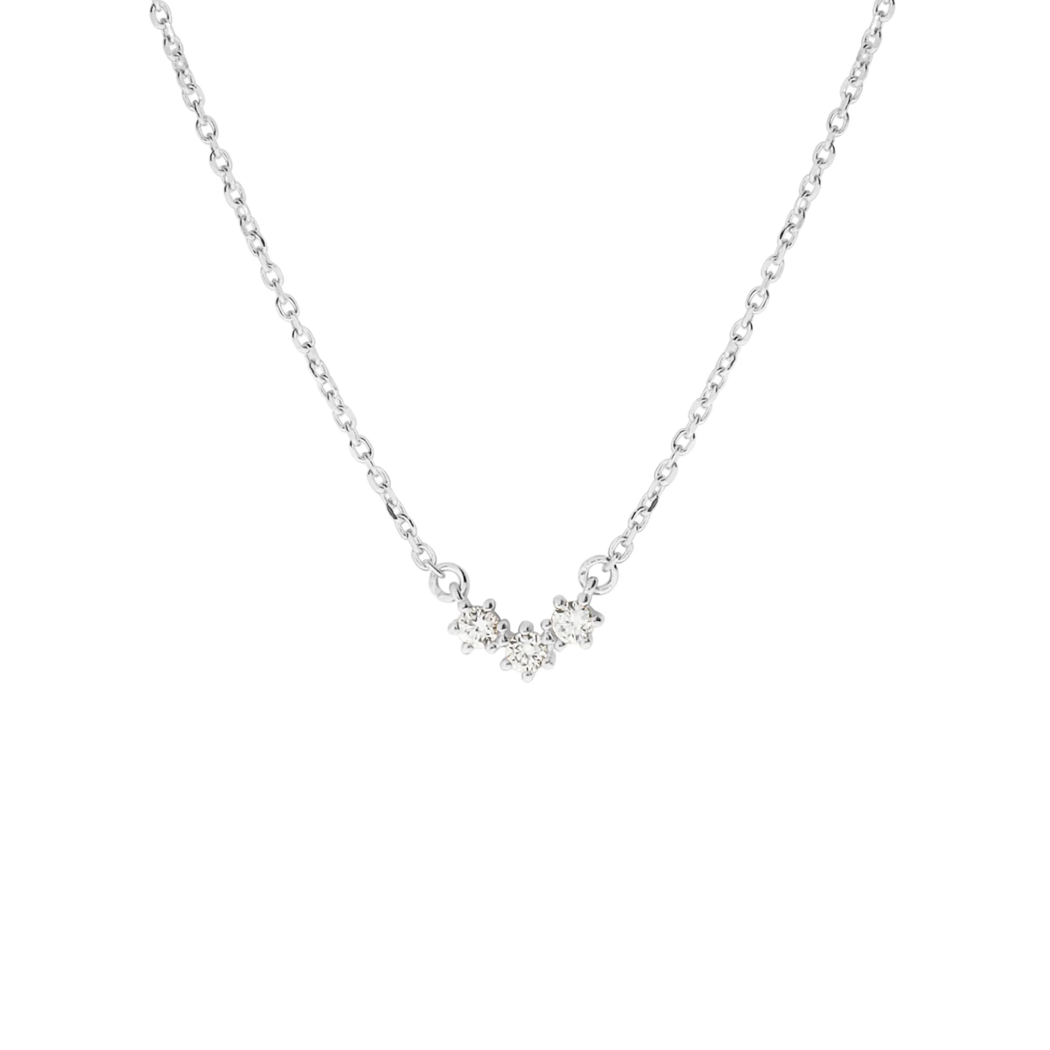 JO Curve 3 Mini Diamonds Necklace