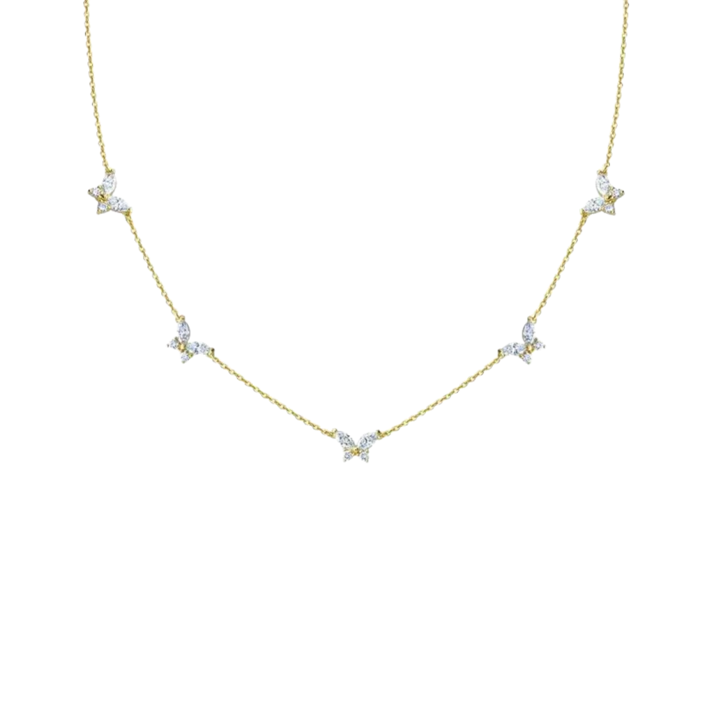 JO 5 Marquise Butterfly Necklace