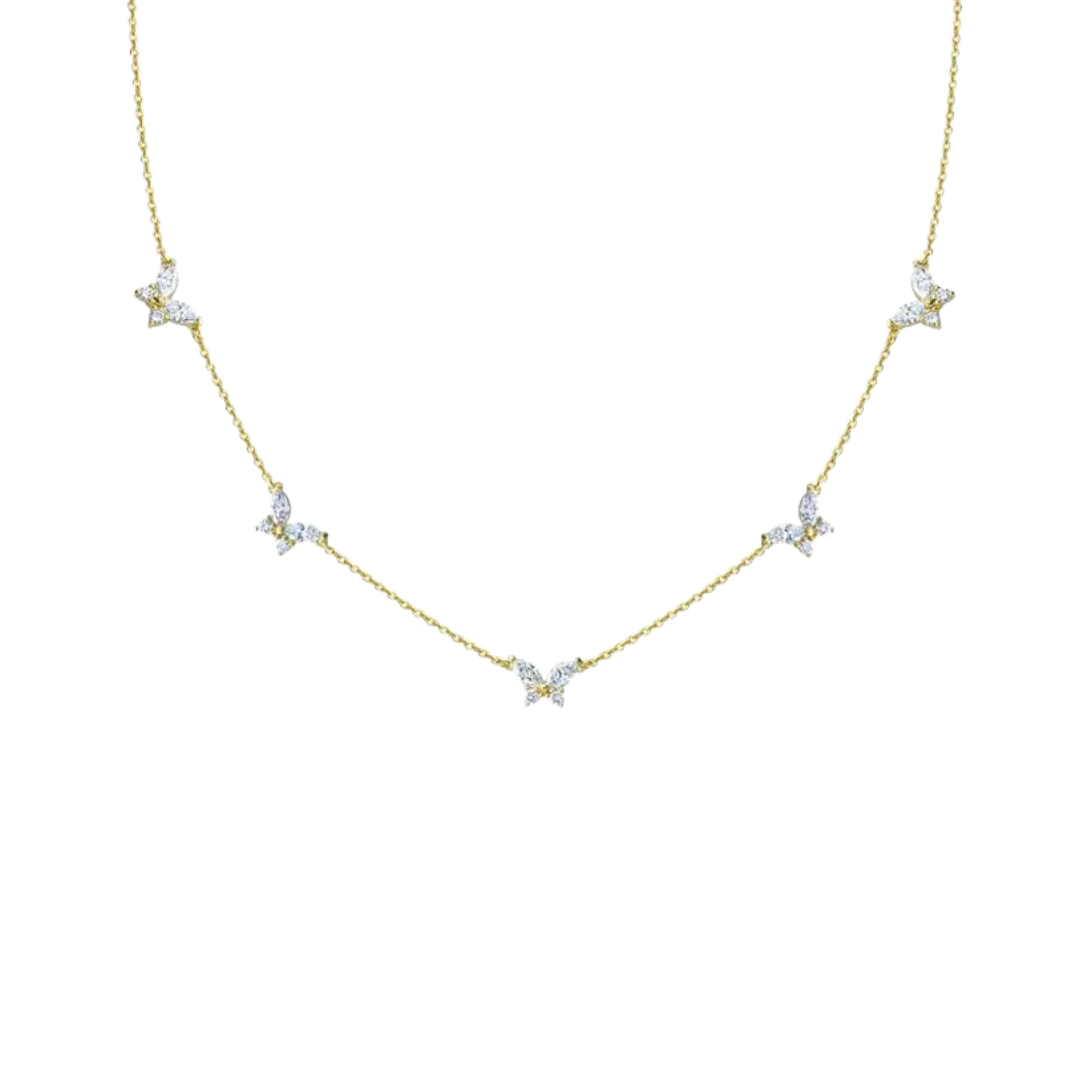 JO 5 Marquise Butterfly Necklace
