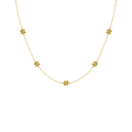 JO Flower Diamond Cut Beads Necklace