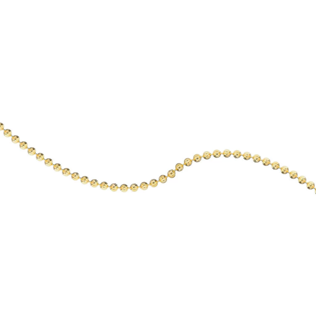 JO Diamond Cut Beaded Chain