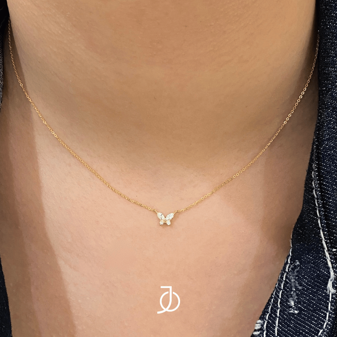 JO Marquise Butterfly Necklace