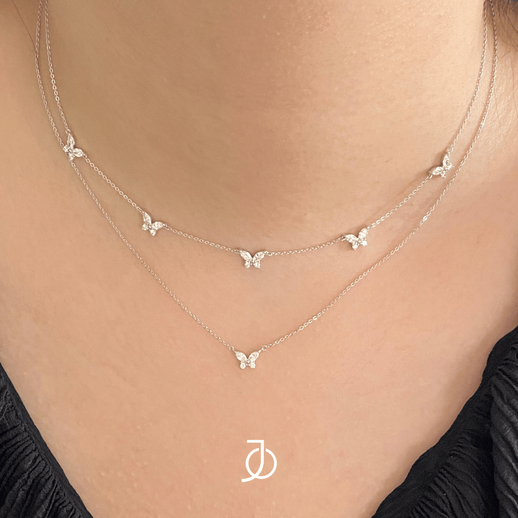 JO 5 Marquise Butterfly Necklace
