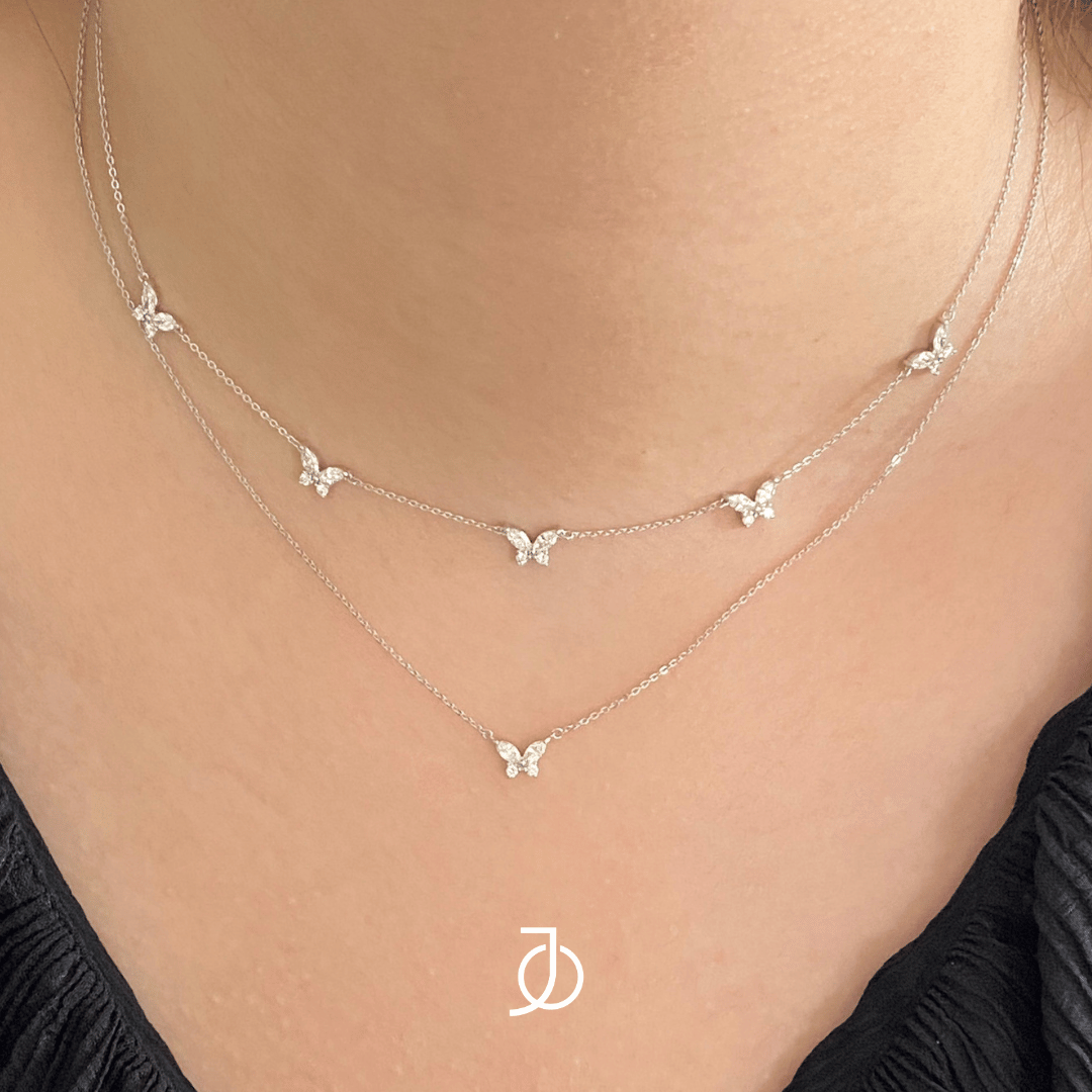 JO 5 Marquise Butterfly Necklace