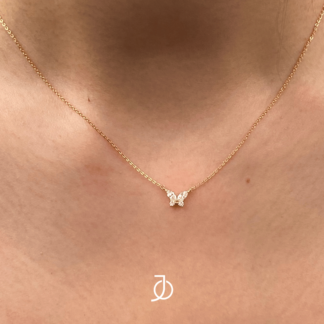 JO Marquise Butterfly Necklace