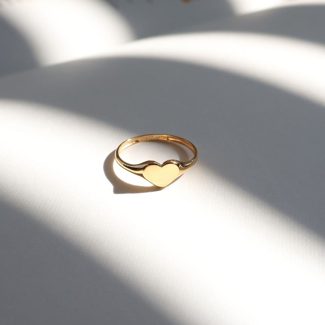 JO Mini Heart Signet Ring
