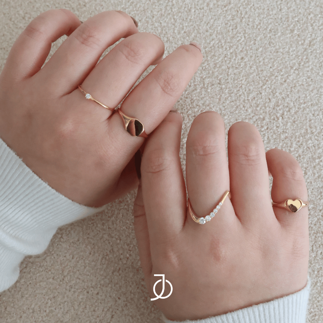 JO Diamond Wave Ring