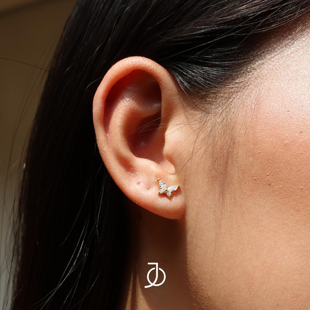 JO Marquise Butterfly Studs