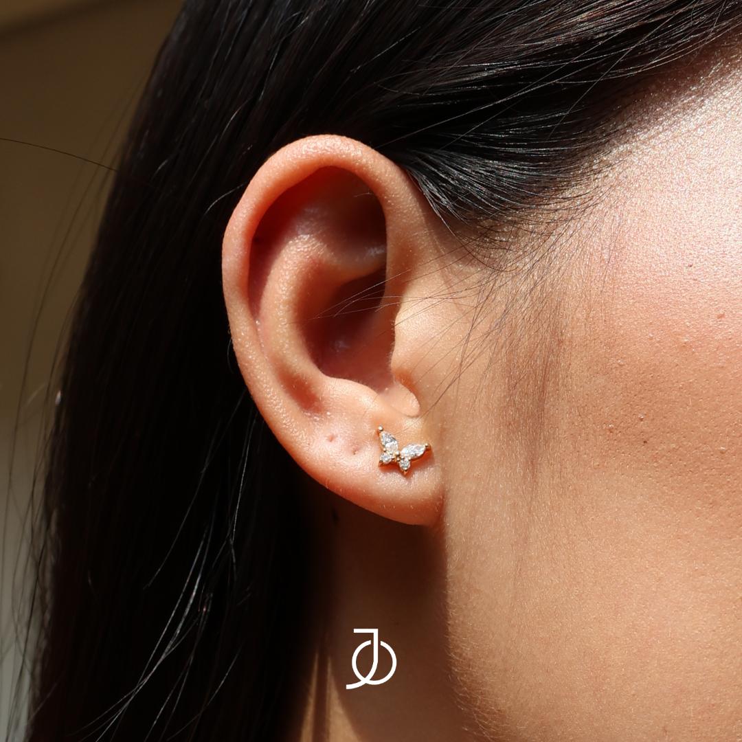 JO Marquise Butterfly Studs