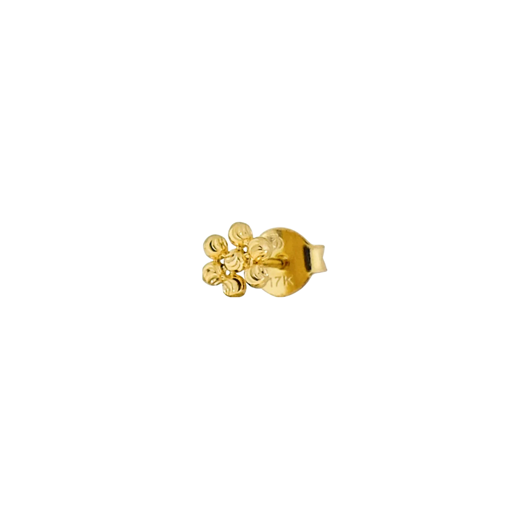 JO Flower Diamond Cut Beads Stud