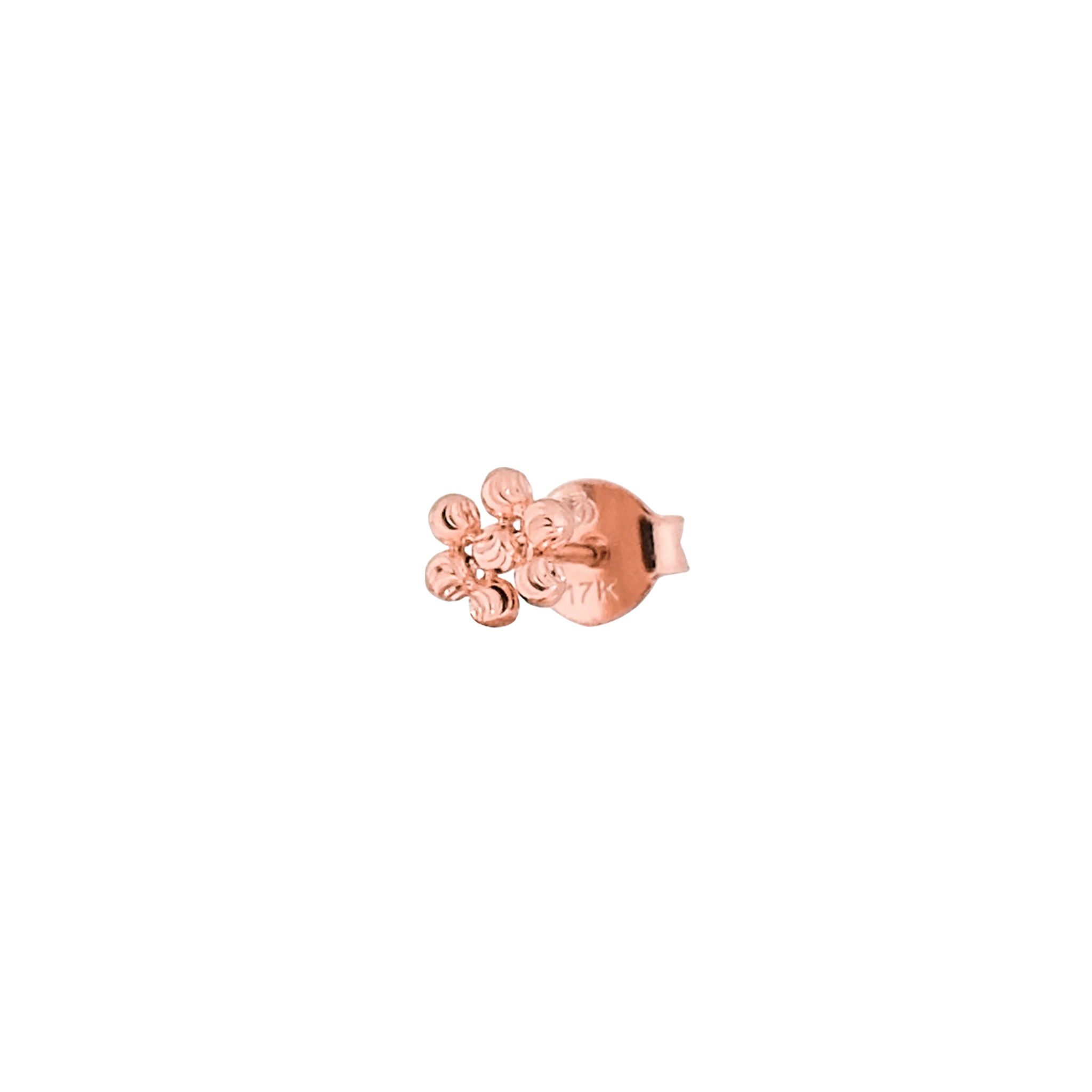 JO Flower Diamond Cut Beads Stud