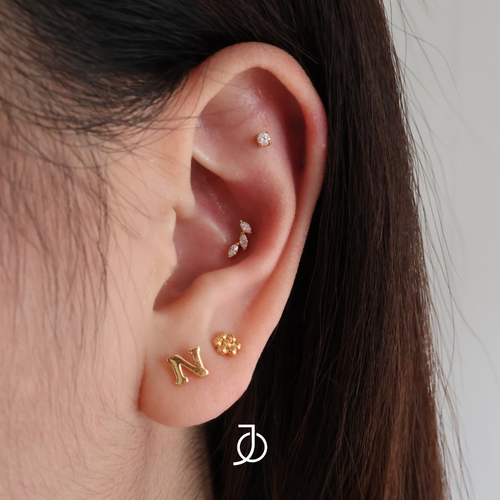 JO Alphabet Studs