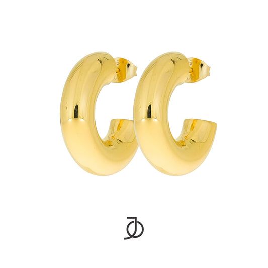 JO Anting Emas - Doughnut hoop 17k Yellow Gold